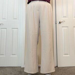 Women’s Wide Legged Formal Dress Pants, Khaki